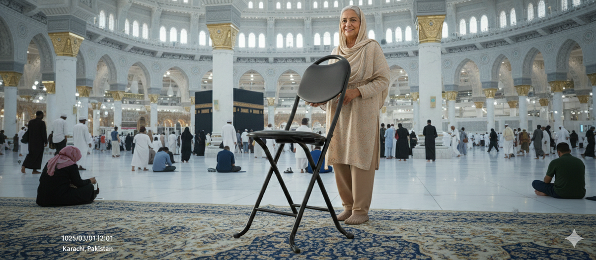 Lightweight travel Namaz prayer chair - Zain Surgicals