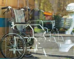 Folding manual wheelchair at Zain Surgicals Karachi