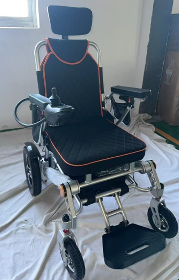 High-back travelling electric wheelchair - Zain Surgicals
