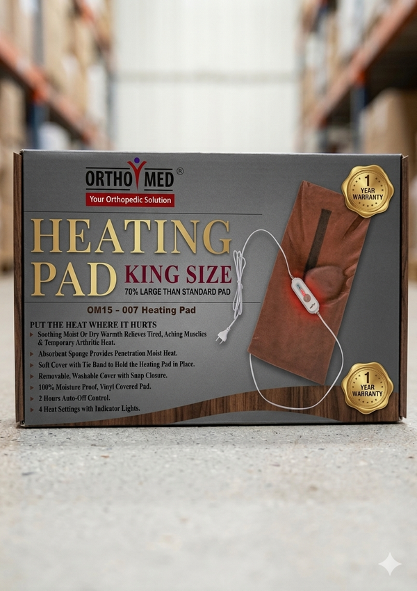 OrthoMedÃ¢â€žÂ¢ King Size Electric Heating Pad Ã¢â‚¬â€œ Pro-Relief Series