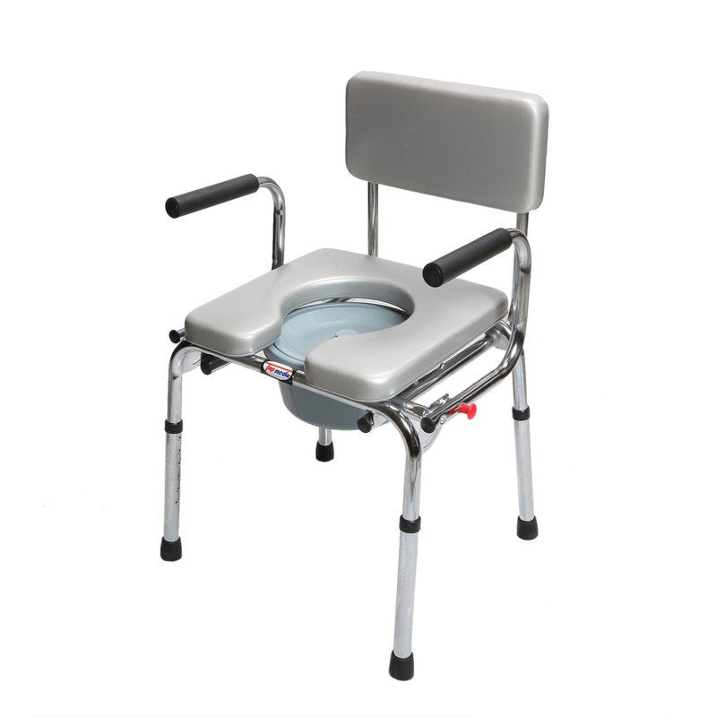 Heavy-duty bariatric commode chair, model 6671 - Zain Surgicals