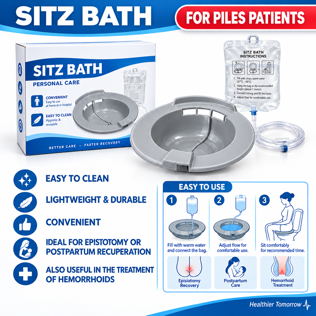 Sitz Bath Tub for Post-Surgery & Piles Recovery