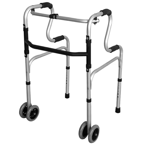 Double Step Double Wheel Walker