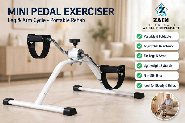 Mini pedal exerciser for legs and arms - Zain Surgicals