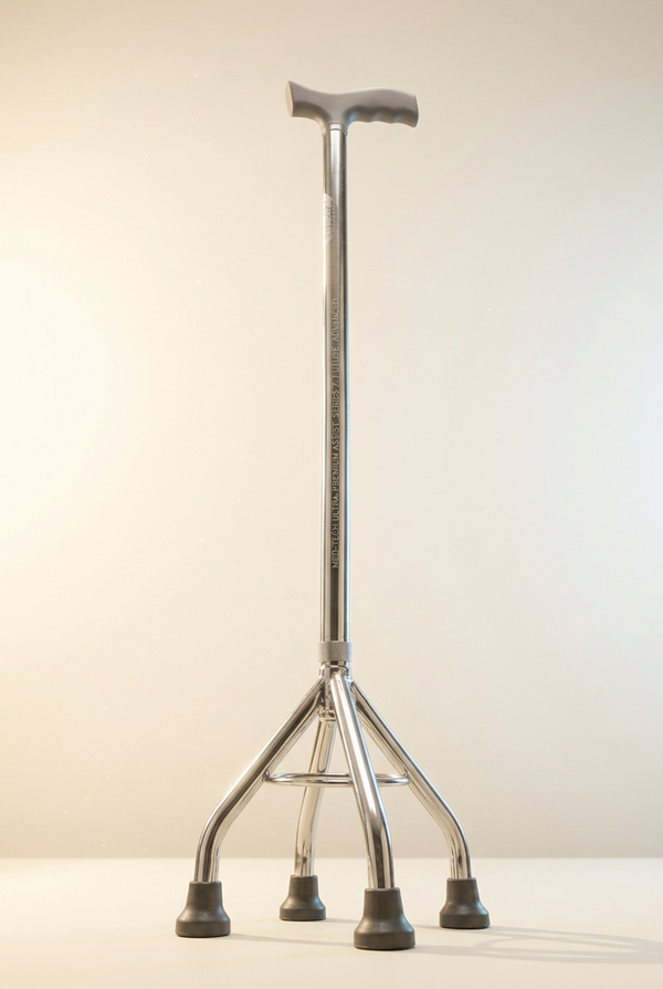 Quadcane With Sturdy Base