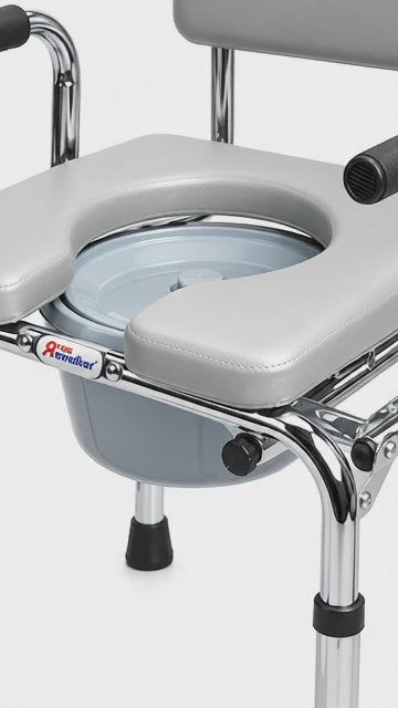 Heavy-duty bariatric commode chair, model 6671 - Zain Surgicals