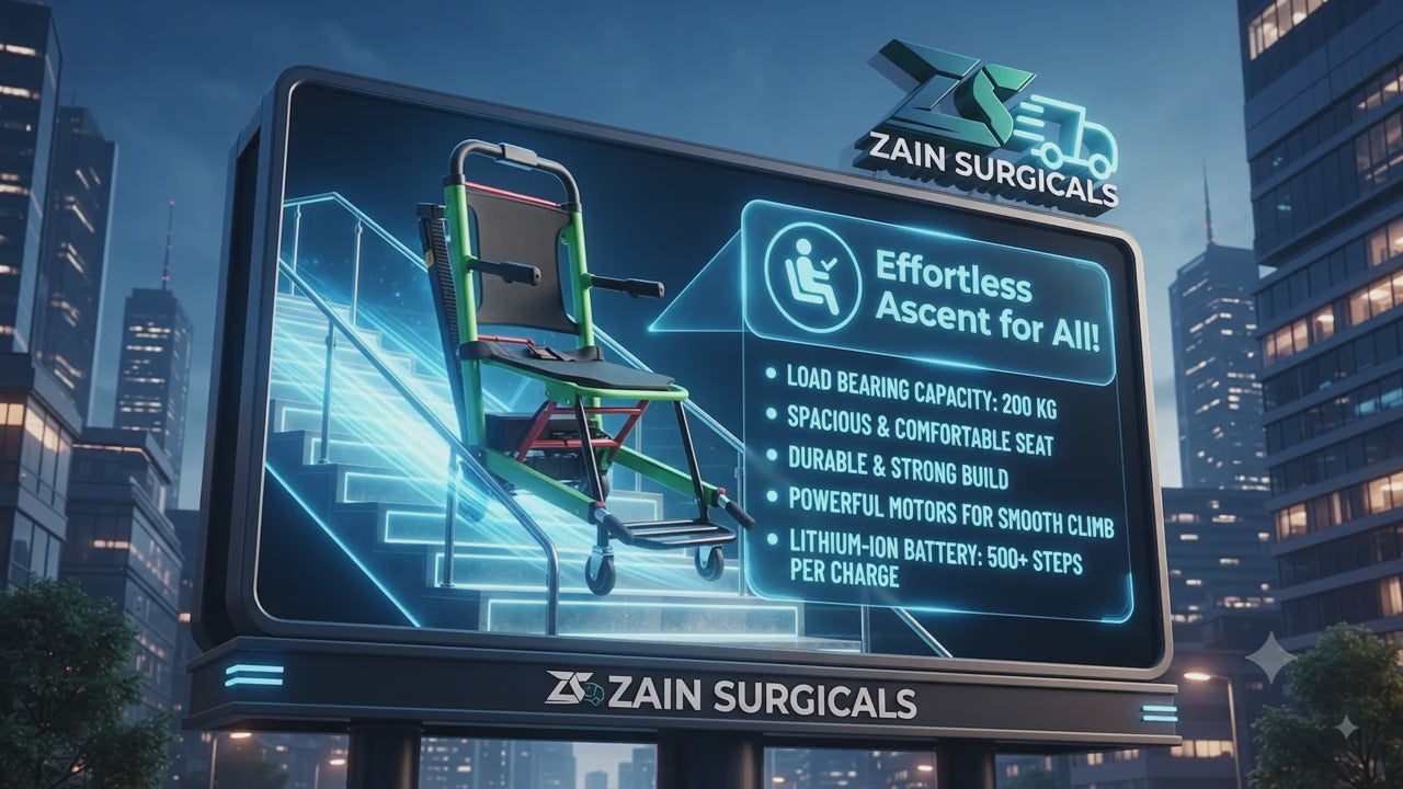 Foldable stair climbing wheelchair demo - video
