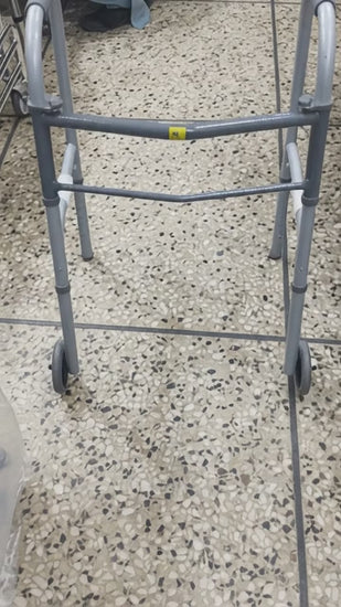 Folding walker with 5-inch glide wheels - Zain Surgicals
