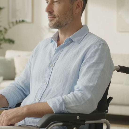 Comfy Plus spacious wheelchair - Zain Surgicals
