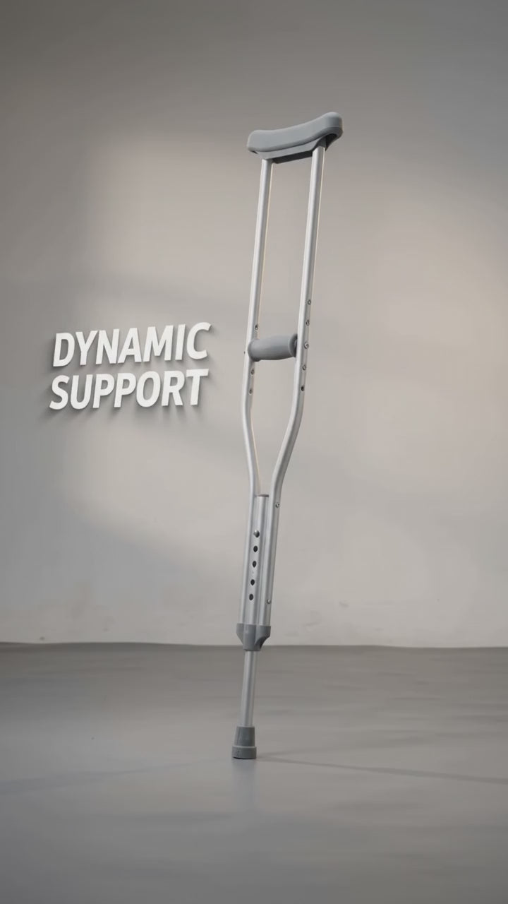 Height-adjustable aluminum underarm walking stick - Zain Surgicals
