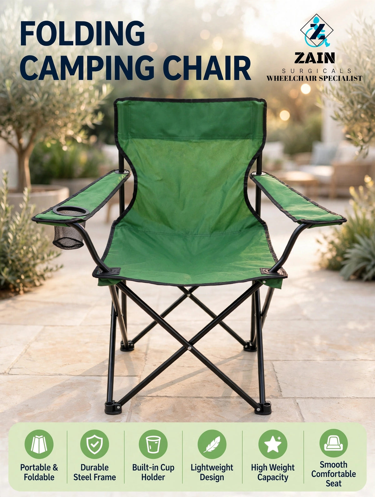 Folding camping chair - Zain Surgicals