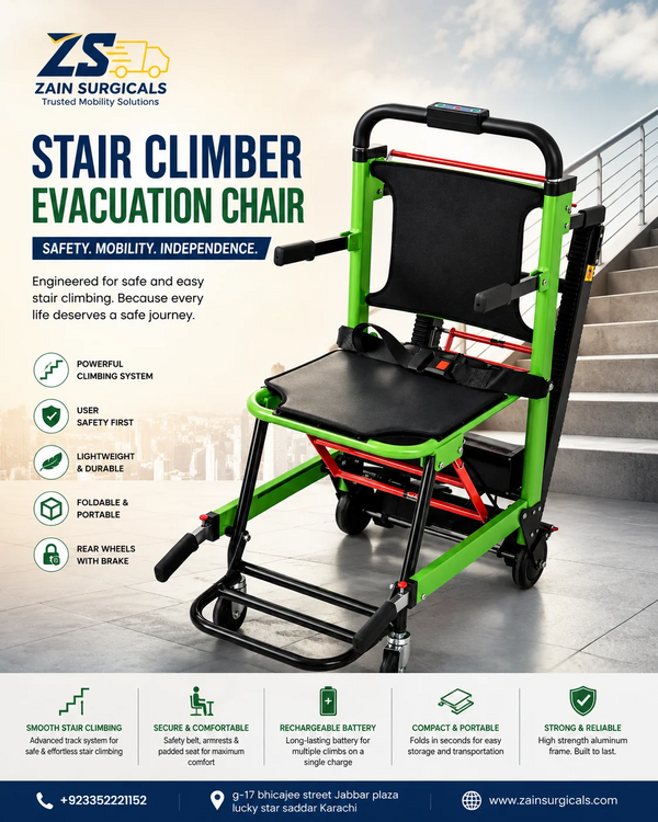 Electric stair climbing wheelchair price in Pakistan - ZE-ESC01