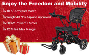 Lightweight Foldable Electric Wheelchair